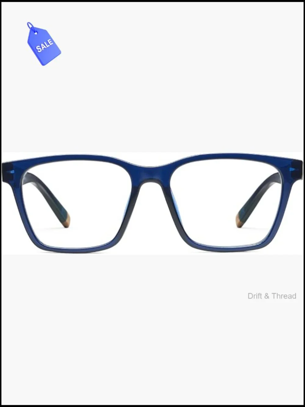 Blue Light Blocking Reading Glasses Men Square Frame - Picture 1 of 7